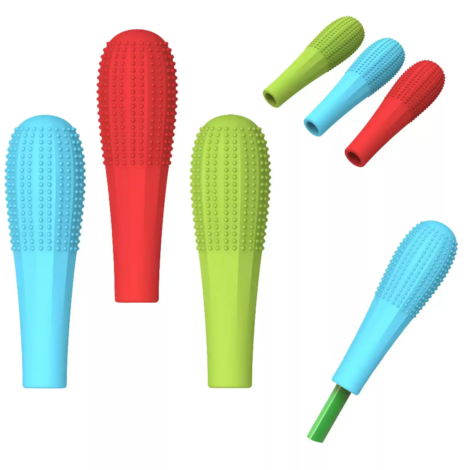 减压笔套铅笔帽重力砝码 防咬手指甲 自闭症多动症硅胶咀嚼磨牙棒