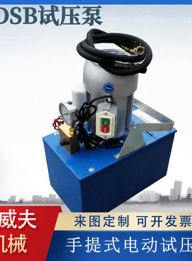 手提式管道打压泵水管试压机3DSB-4.0电动试压泵清水管路检漏仪