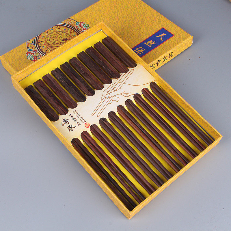 厂家精品大红酸枝木筷 无漆无蜡木质筷子 精细打磨好品质