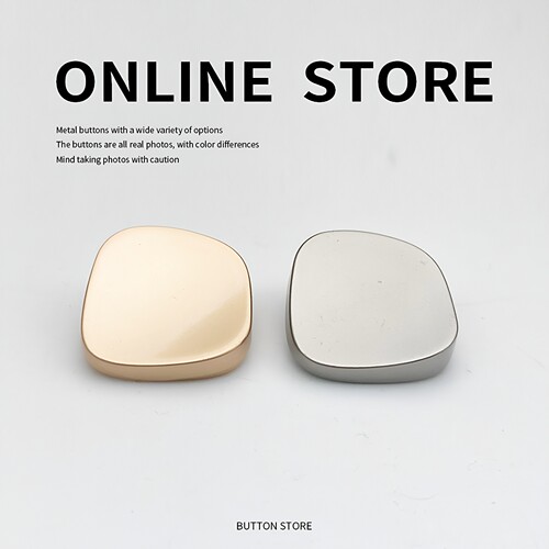 简约金属异形大衣风衣外套扣子