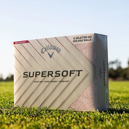 Callaway卡拉威官方高尔夫球全新 SUPER SOFT 360度瞄准环两层球
