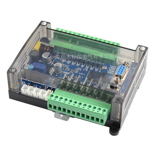 热卖 2N工控板模拟量采集AD/DA温度板式PLC支持三菱GXWorks2编程