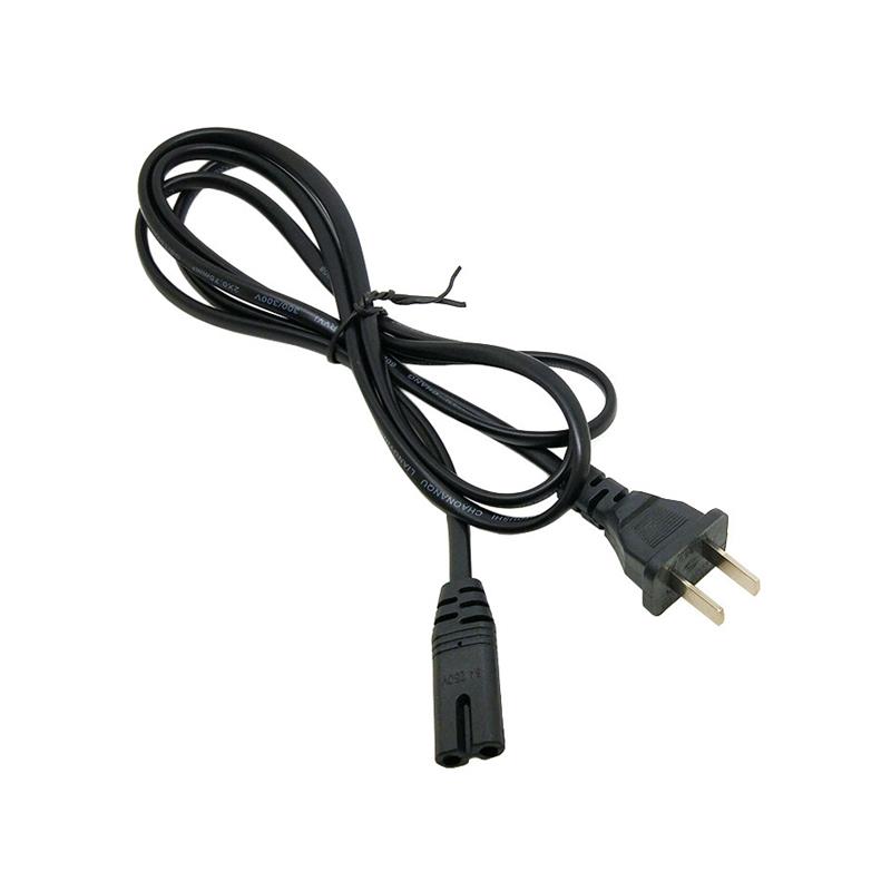 纯铜两孔电源线两插头电源线2芯国标8八字尾两孔电视AC电源线1200