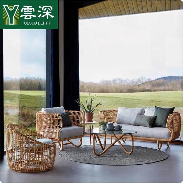 东南亚户外藤编沙发组合庭院花园室外防水阳光房休闲民宿藤椅茶几,住宅家具,户外沙发,淘宝优惠券,粉丝福利购,淘宝优惠卷