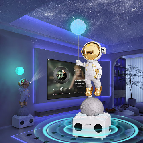客厅摆件大型落地家庭k歌一体机音响音乐太空人电视柜沙发旁轻奢
