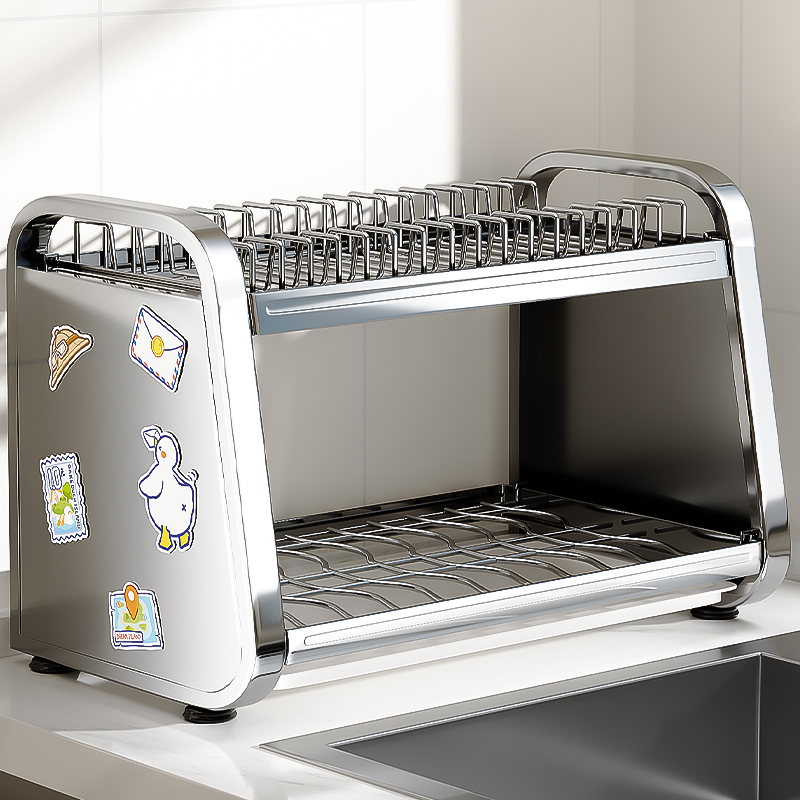 厨房碗碟收纳架台面多功能