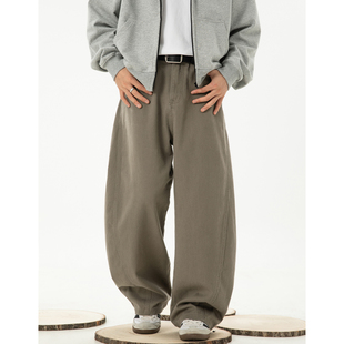 复古工装 美式 裤 男装 通勤日常百搭 OFF 宽松直筒裤 UP潮牌休闲裤