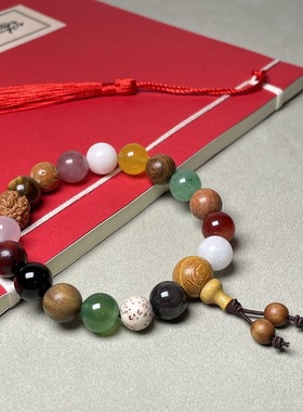 杭州多宝菩提子十八籽佛珠手串简