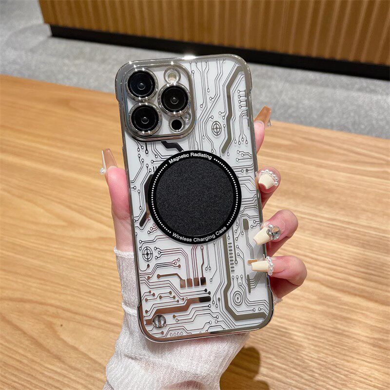 适用苹果14promax手机壳magsafe磁吸新款iPhone13无线充透气散热iphone14pro镭射12无边框潮牌简约11pm保护套使用感如何?