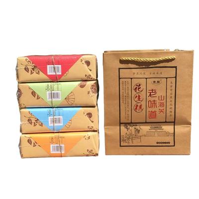 秦皇岛特产北戴河旅游秦榆山海关花生糕原味芝麻零食花生酥礼盒装