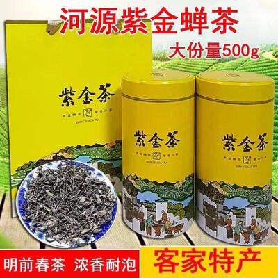 广东河源特产2025紫金蝉茶绿茶浓香型500g虫咬茶蜜味紫金禅茶龙窝