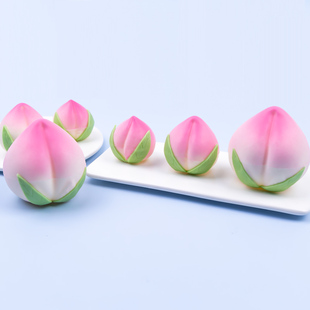 巧克力立体寿桃蛋糕装饰老人过寿爷爷奶奶生日摆件可食用烘焙插件