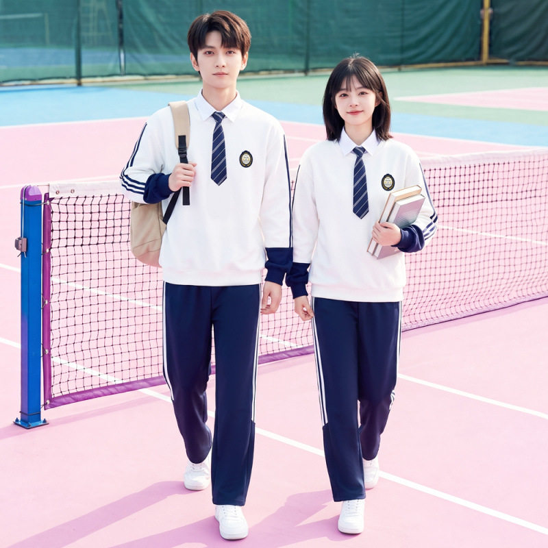 2026已出货 校服学院风初中高中小学生班服情侣装春秋三件套