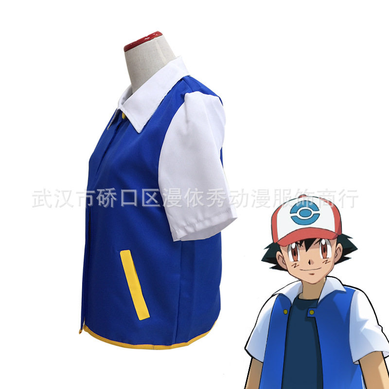 儿童宠物小精灵Cosplay神奇宝贝小智Cosplay外贸外套动漫服装现货