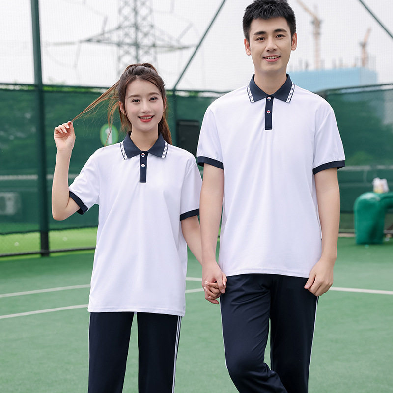 新春夏季初中学生蓝色校服套装运动服高中生班服三件套运动会服装
