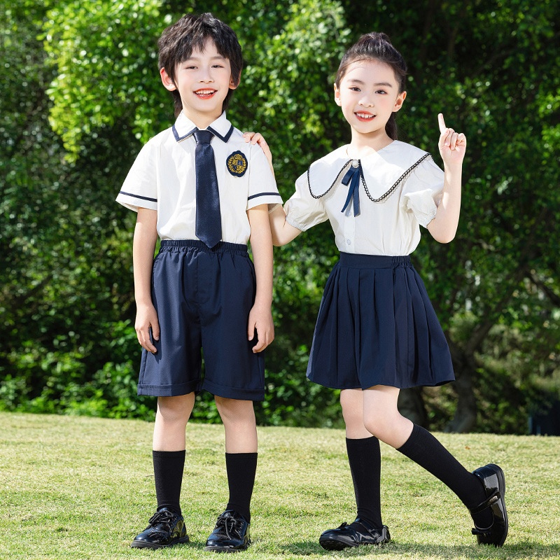 夏季儿童六一合唱演出服小学生校服班服学院风套装幼儿园园服