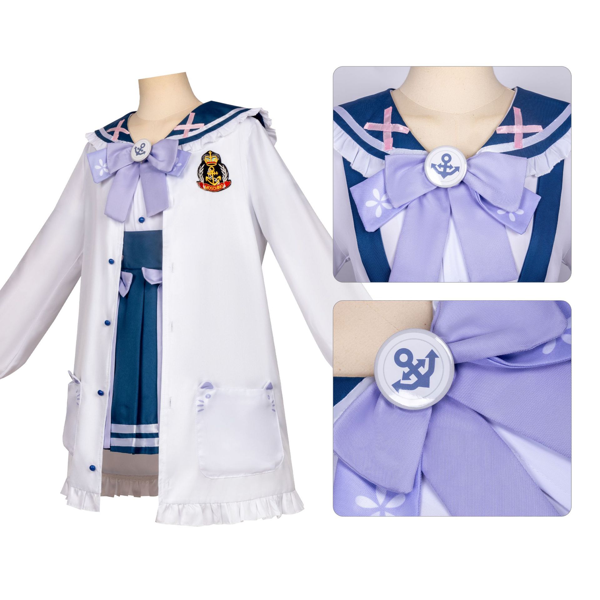 虚拟主播vtuber阿夸凑阿库娅常服JK水手游戏动漫cosplay服装女装