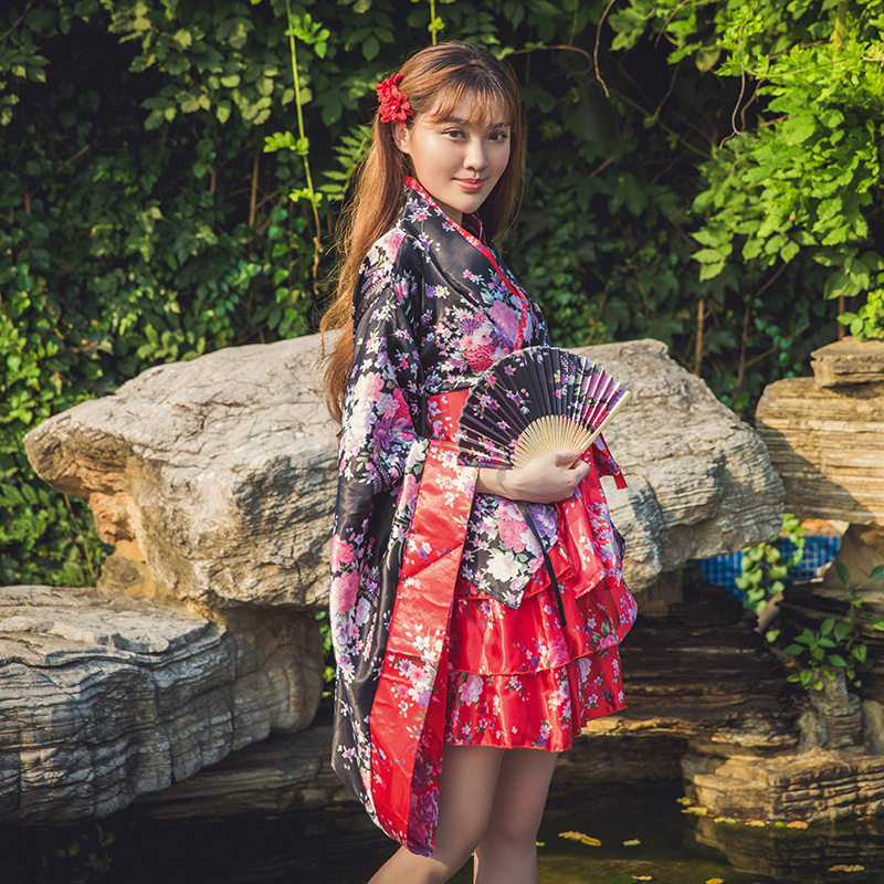 新款促销樱花祭Cosplay动漫服装日本和服女仆装日系公主洋装舞台