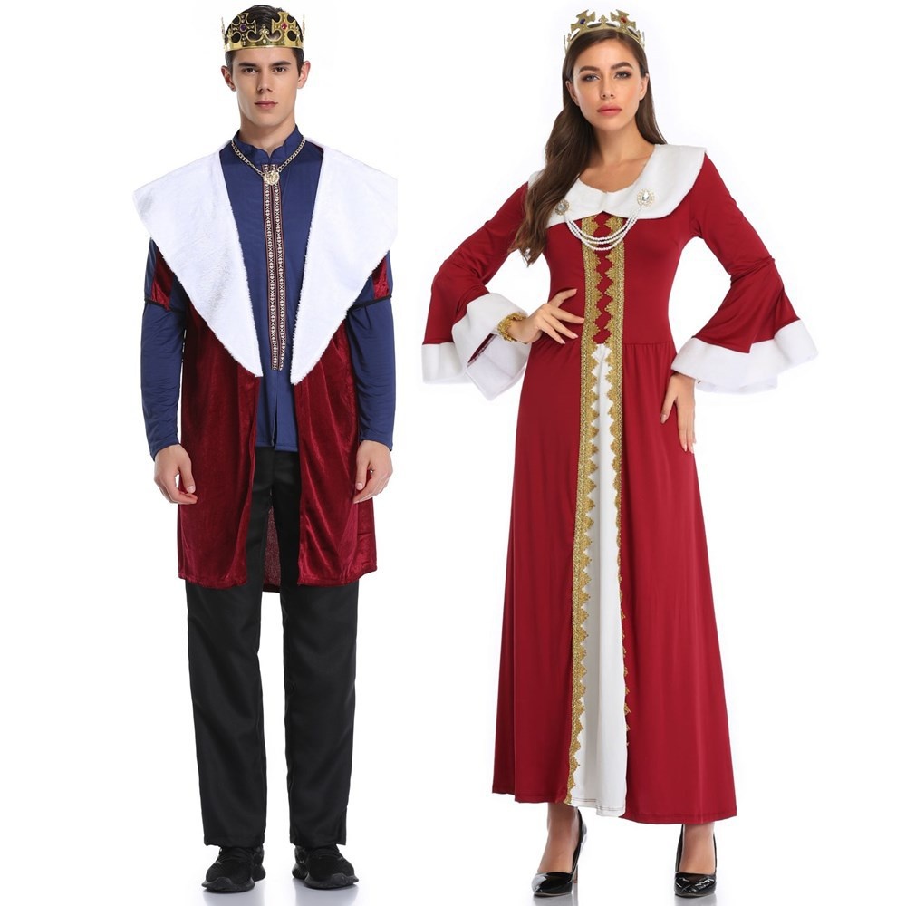 2020年新款欧美圣诞节万圣节服装角色扮演国皇后女服装演出服