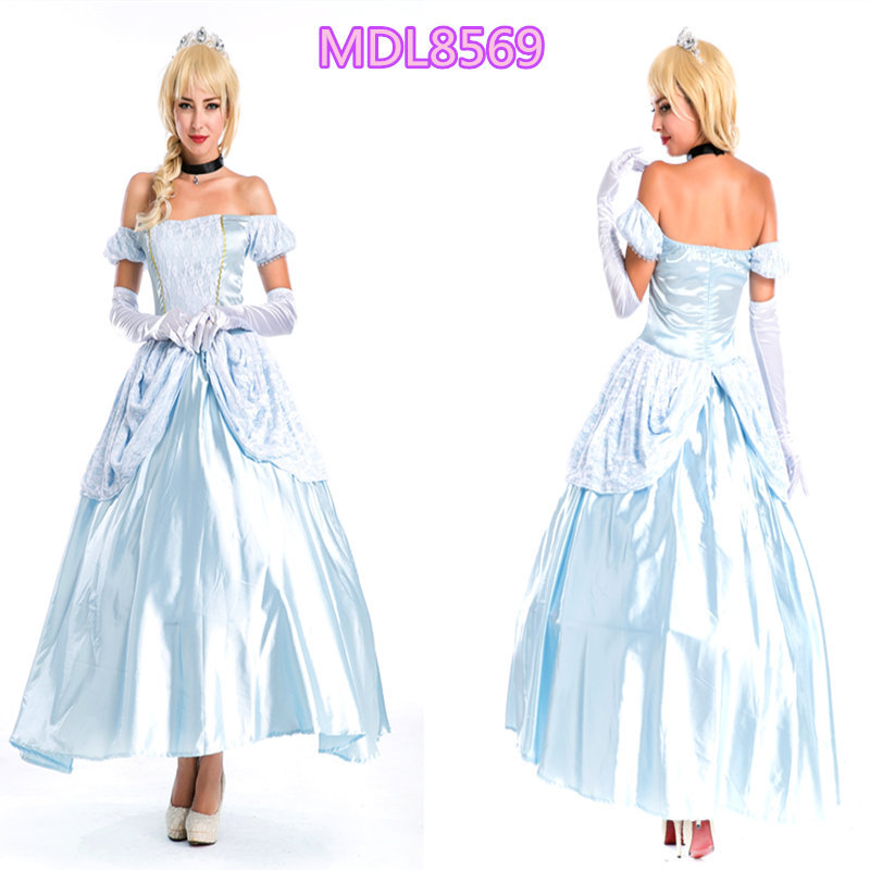 万圣节服装高贵女王服灰姑娘cosplay服 白雪公主服欧洲宫廷服装