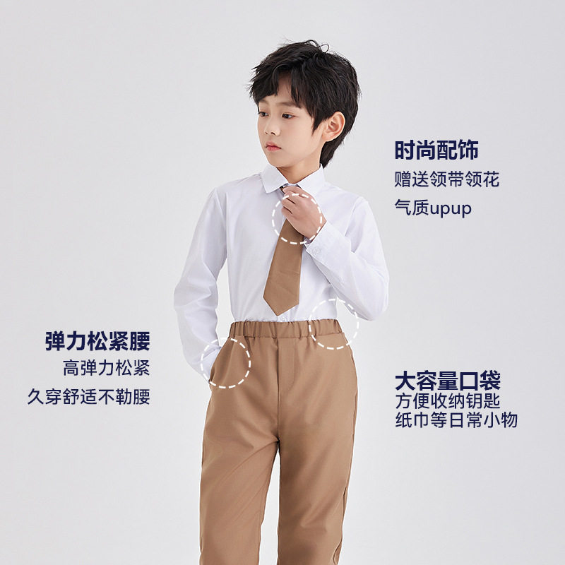 中小学生班服套装幼儿园园服春秋装英伦风校服儿童西装礼服三件套