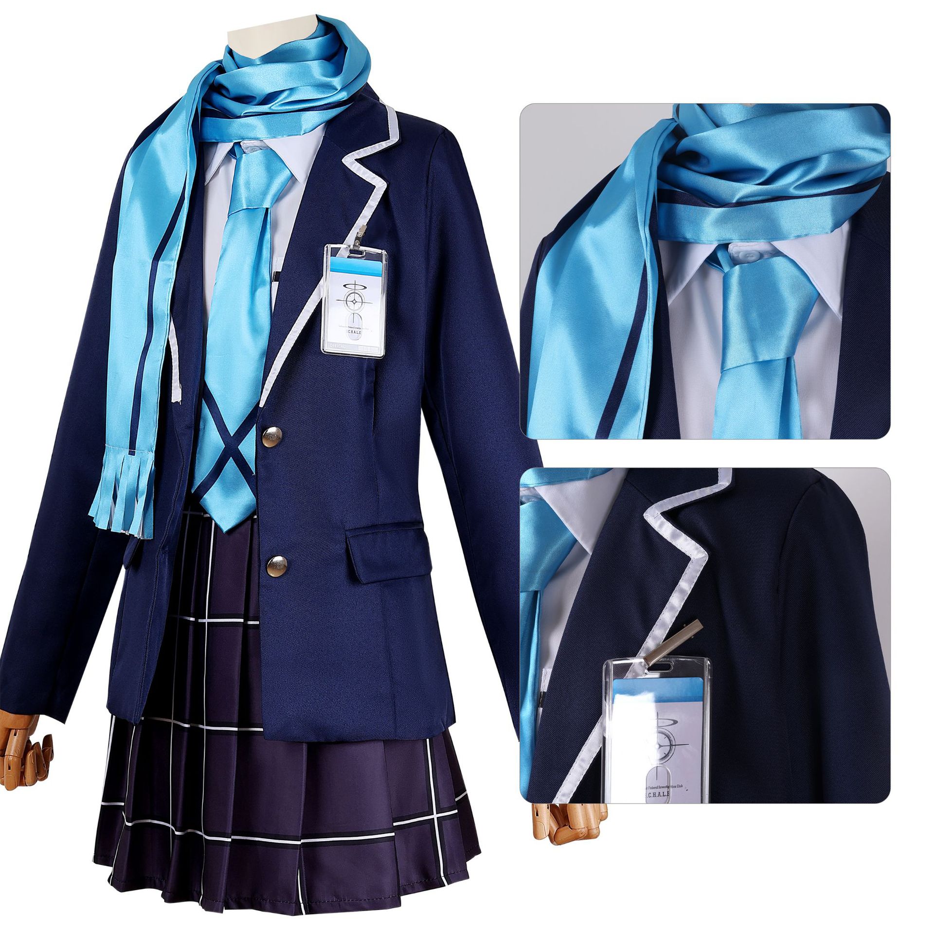 蔚蓝档案cos服装二次元动漫衣服女砂狼白子cosplay服装外穿日常