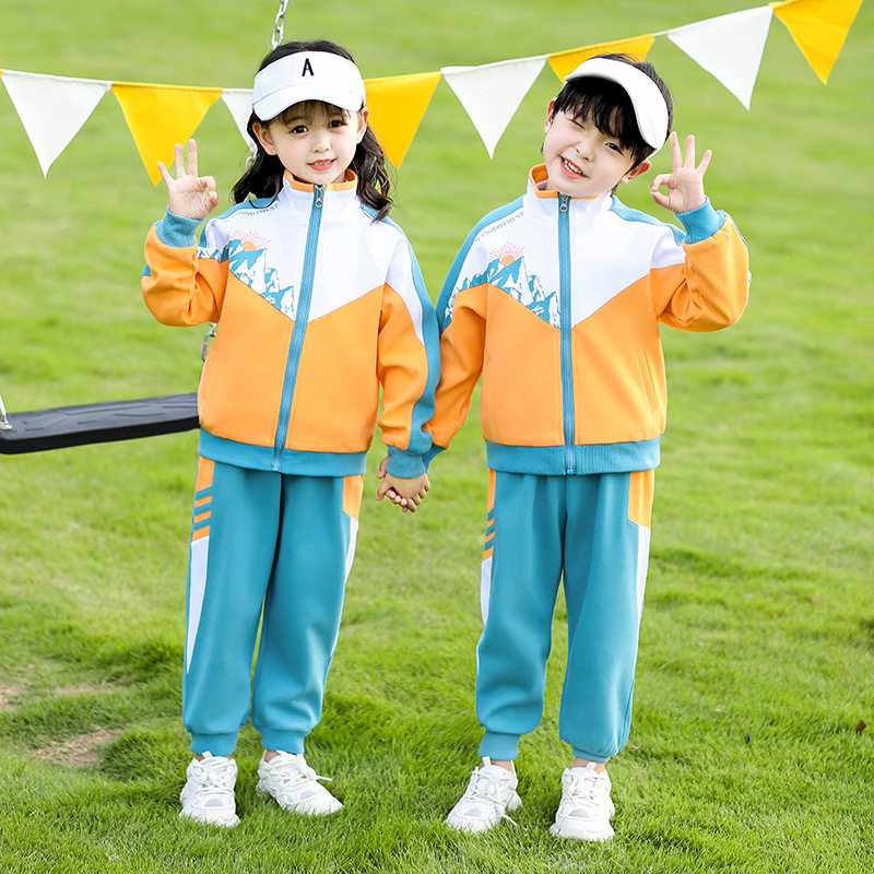 木偶巴士校服小学生运动会班服儿童春秋新款幼儿园园服纯棉三件套