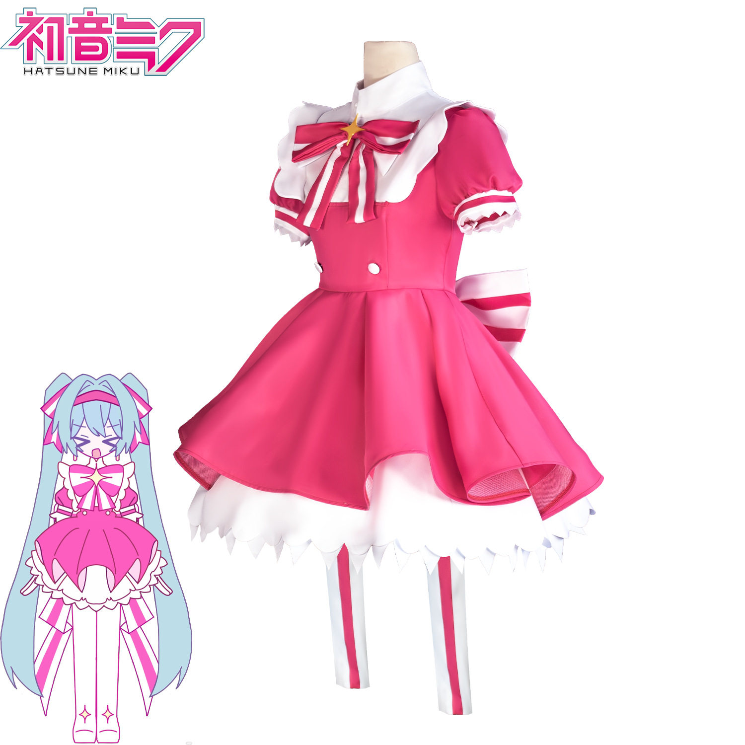 初音cos服未来 即刻轮回连衣裙cosplay二次元万圣节角色扮演服装