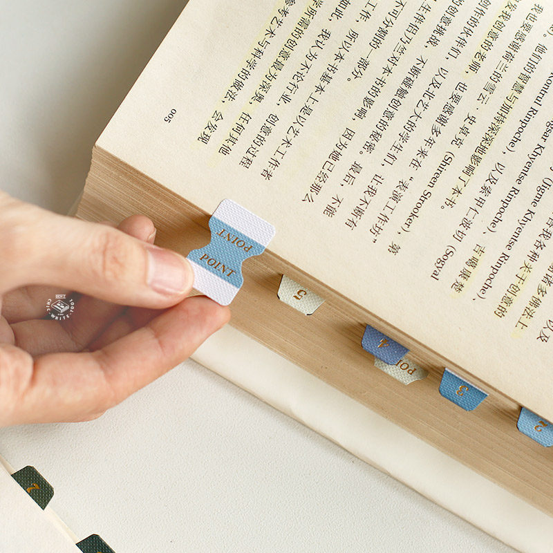 本子事多正品复古烫金日期索引贴分类分隔标记手账套装6张入 可书写书签贴纸创意手帐指示贴