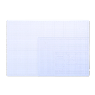 可得优小清新高颜值半透明切割垫板手账胶带橡皮章美工A5A4A3手工裁纸多用途垫板