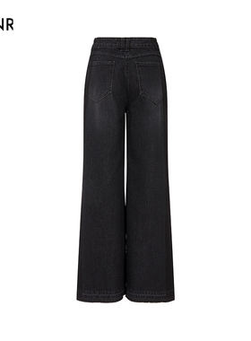 ERINRAE丨冬季新品24年阔腿宽松长裤牛仔裤EH1N2121CO20