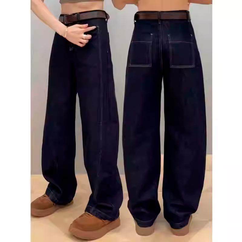 弯刀牛仔裤女秋季新款高腰显瘦香蕉裤秋窄版阔腿大码宽松镰刀长裤,女装/女士精品,牛仔裤,淘宝优惠券,粉丝福利购,淘宝优惠卷