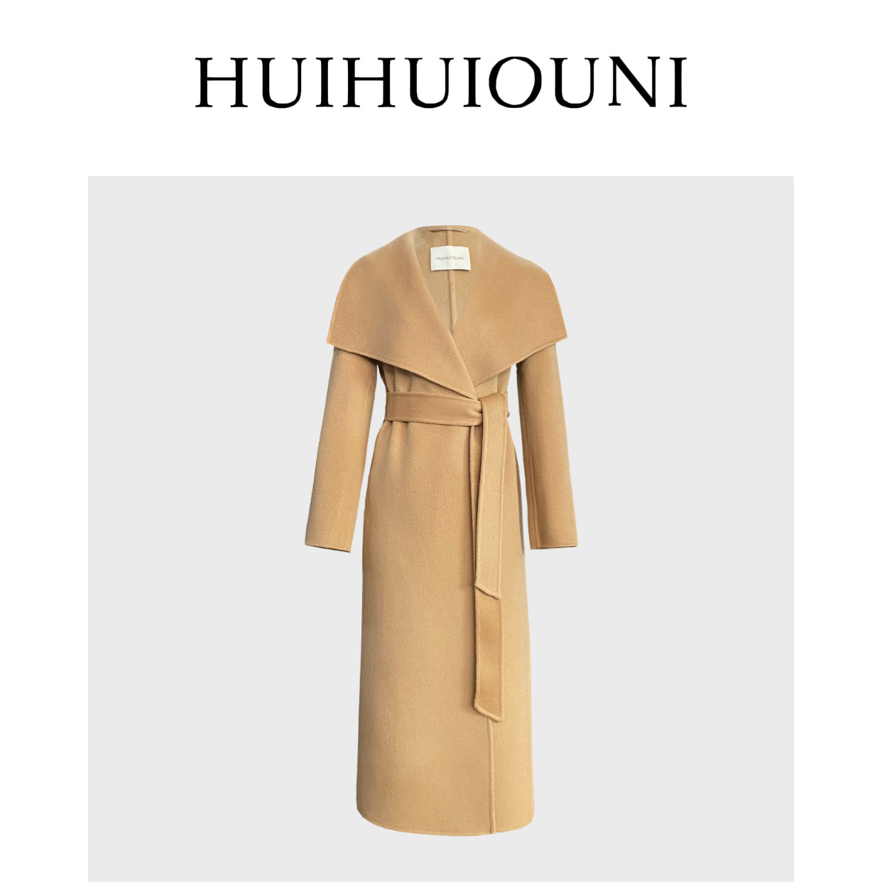 慧慧欧尼 塑造极简美学 Designer设计师款大翻领气质绵羊毛大衣