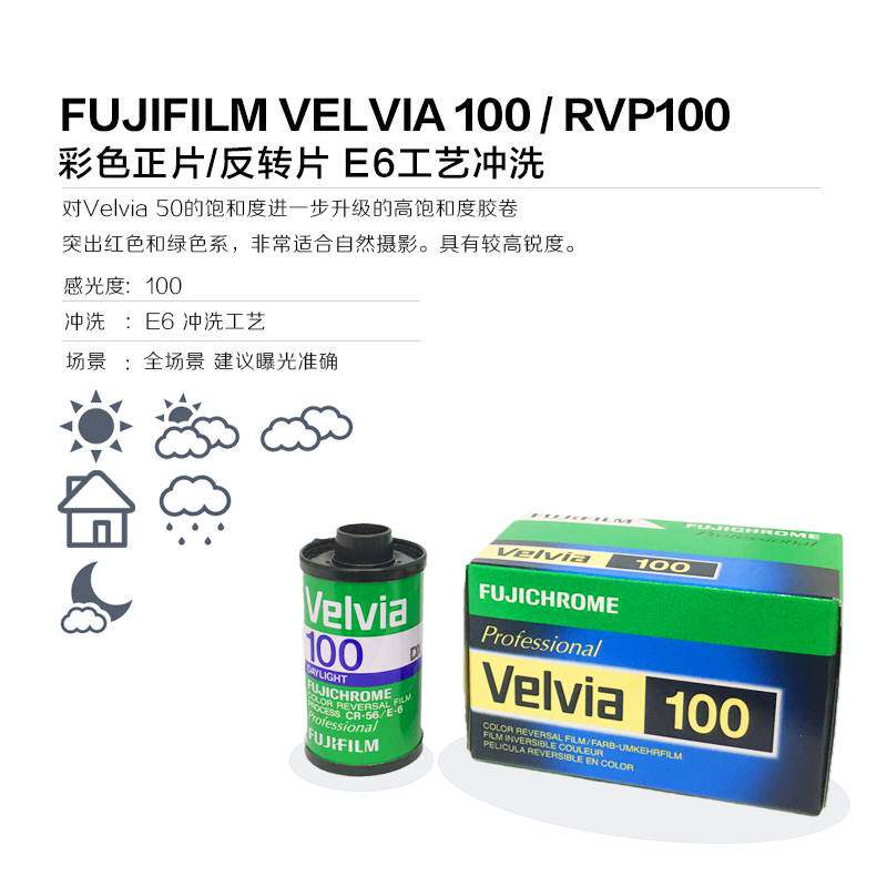 彩色反转片 5294电影正片柯达e100富士rdp3/rvp100/rvp50 e6冲洗