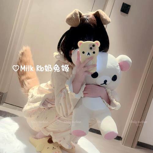 奶兔姬*吐司小狗/ 可爱手作犬耳尾巴全套软萌毛绒cos直播漫展套装