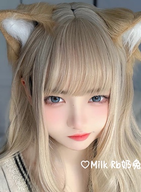 奶兔姬*黄豆粉/ 猫娘cos手猫耳作发箍尾巴40原cosplay漫展配饰