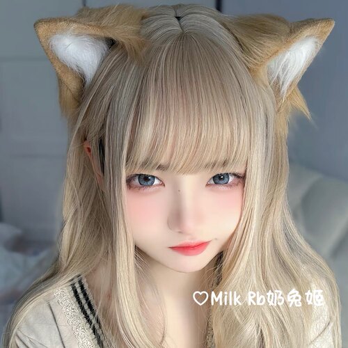 奶兔姬*黄豆粉/ 猫娘cos手猫耳作发箍尾巴40原cosplay漫展配饰