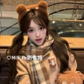 奶兔姬 Tim小熊 可爱卡通环球影城小熊发箍毛绒纽扣发饰新年拍照