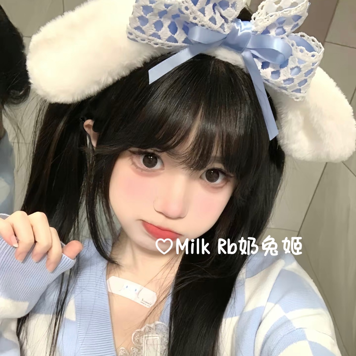 奶兔姬*萌萌大耳/ 可爱玉桂狗头饰蝴蝶结KC美乐蒂少女Lolita发箍