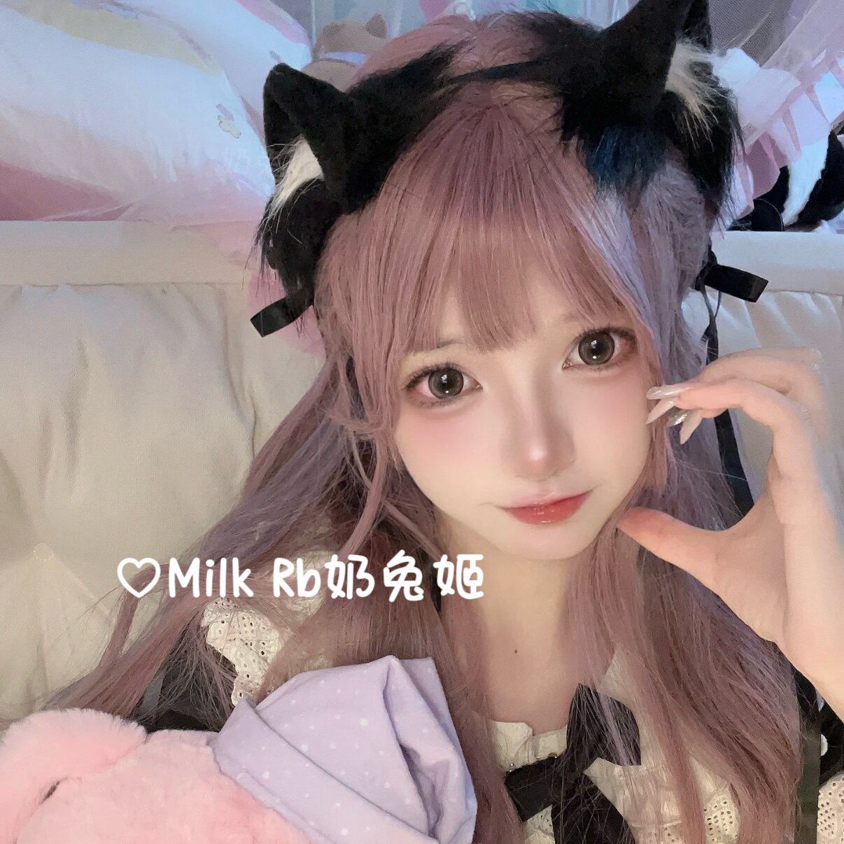 奶兔姬*黑糖喵喵/ 手作猫耳软妹可爱萌jk发饰兽耳Lolita女仆发箍