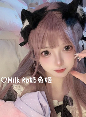 奶兔姬*黑糖喵喵/ 手作猫耳软妹可爱萌jk发饰兽耳Lolita女仆发箍