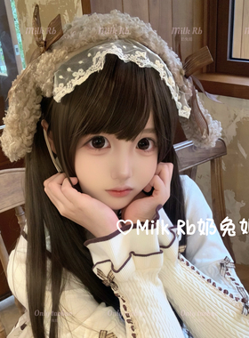 奶兔姬*曲奇小狗/ 日系毛绒小狗耳朵发带kc甜妹洛丽塔蝴蝶结发饰