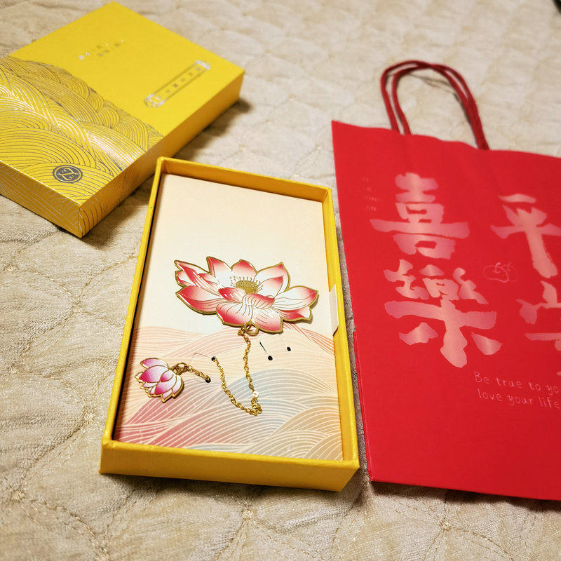 莲华文创书签爱莲华说纪念品书夹旅游纪念品学生孩子励志礼物包邮