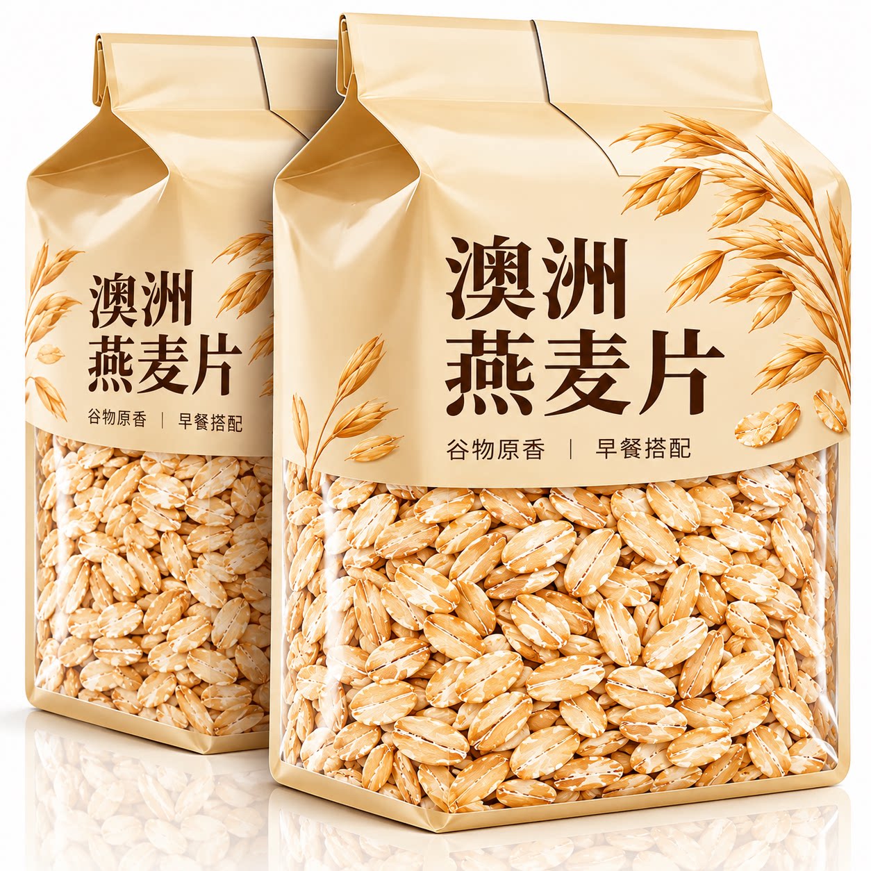 澳洲燕麦片官方旗舰店正品原味纯燕麦片即食冲饮营养早餐宵夜代餐