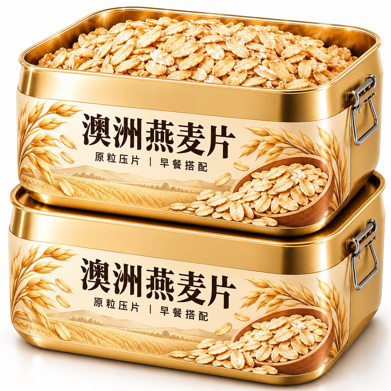 澳洲燕麦片官方旗舰店正品原味纯燕麦片即食冲饮营养早餐宵夜代餐