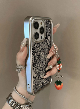 复古万花筒适用三星s25edge手机壳s24+新款s23fe/s21ultra/a06高级感a13软a25/a34轻奢a36女a53防摔a56/a71