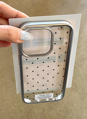 法式ins复古波点适用三星s24ultra手机壳s23fe简约s21+新款a13高级感a04透明a23女a31软壳a35全包a52/a54/m55