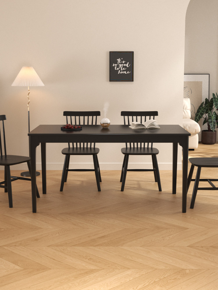 实木餐桌椅子吃饭桌子家用木桌子长方形桌子小户型桌椅套装组合