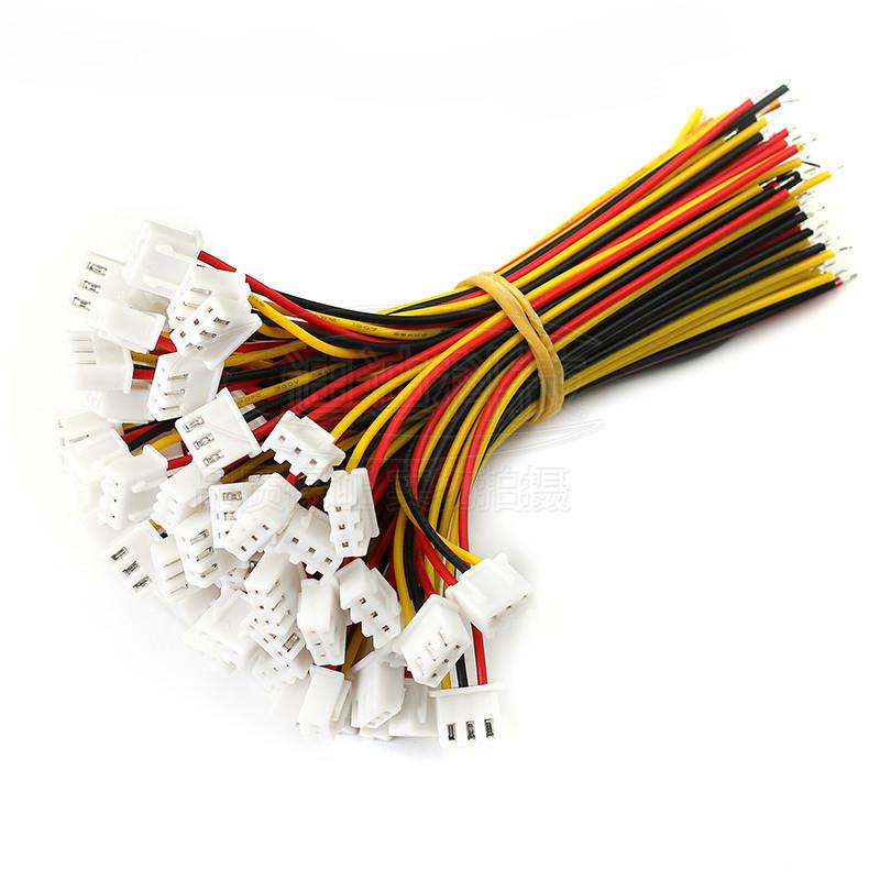 xh2.54端子线2p单头100MM~300电子连接线1007加工26awg3P4订做5P6