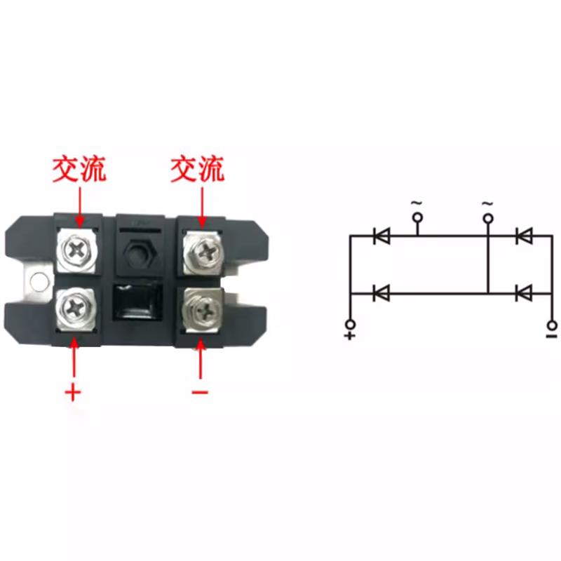 MDQ100A1600V单相整流桥模块150A200A充电器12V24V220VMDQ100A-16